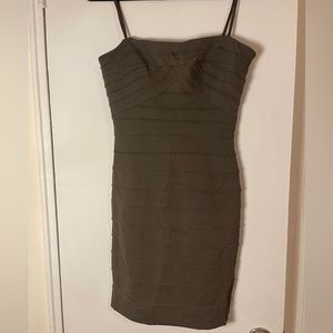 BCBG Dark Green Bodycon dress